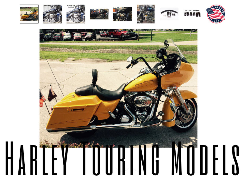 Deluxe option for tank lift kit Harley-Davidson Touring & Softail